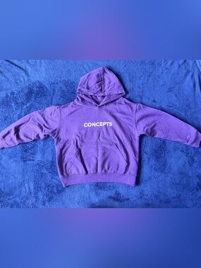 Concepts Kids Purple Pullover Hoodie Sweatshirt Small S